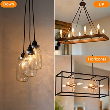 Brightever Vintage Light Bulbs - Dimmable & Decorative Candelabra