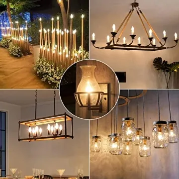 Brightever Vintage Light Bulbs - Dimmable & Decorative Candelabra