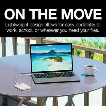 Seagate Ultra Touch 2TB External Hard Drive - Eco-Friendly, USB-C Compatibility, Mac & Chromebook