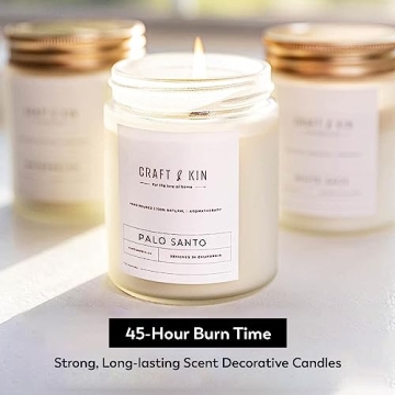 Craft & Kin Palo Santo Candle | Eco-Friendly Aromatherapy