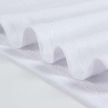 Artfish Women's Square Neck Long Sleeve Ribbed Slim Fitted Casual Basic Crop Top (White, M)