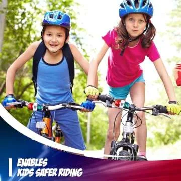 Kids Tech Bike LED Light - Police Sound Light Electronic Horn - Bicycle Siren, 5 LED Light 4 Sounds Trumpet, Warning Safety Light, Waterproof Bicycle Lights Accessories, (Batteries Not Included)