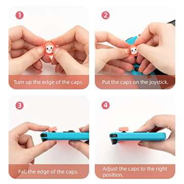 GeekShare Cute Animal Thumb Grip Caps for Switch