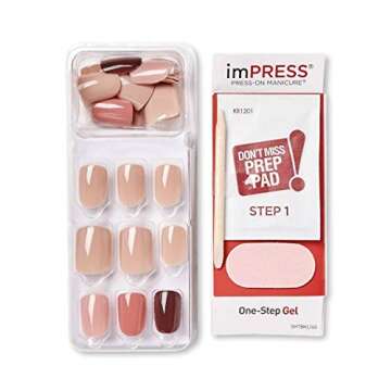Kiss imPress Press-On Manicure Nails Fall Colors 83002 Autumn