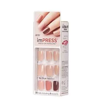Kiss imPress Press-On Manicure Nails Fall Colors 83002 Autumn