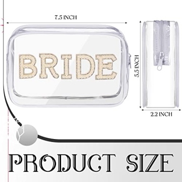 Elegant LEIFIDE Bride Makeup Bag - Perfect Bridal Gift