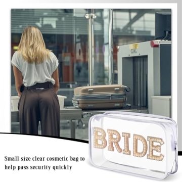 Elegant LEIFIDE Bride Makeup Bag - Perfect Bridal Gift