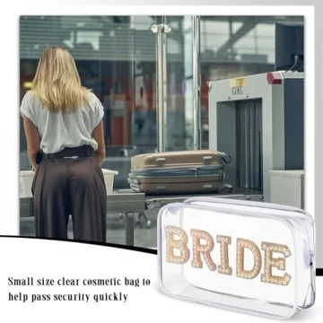 Elegant LEIFIDE Bride Makeup Bag - Perfect Bridal Gift