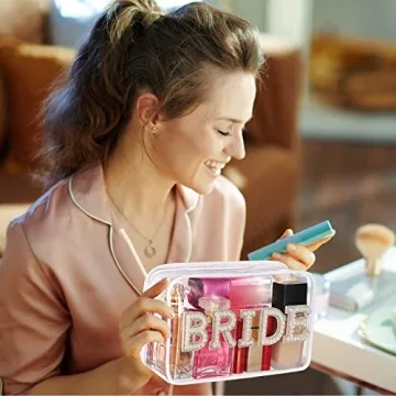 Elegant LEIFIDE Bride Makeup Bag - Perfect Bridal Gift