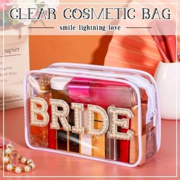Elegant LEIFIDE Bride Makeup Bag - Perfect Bridal Gift