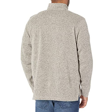 Men's Fleece Quarter-Zip in Light Heather Gray