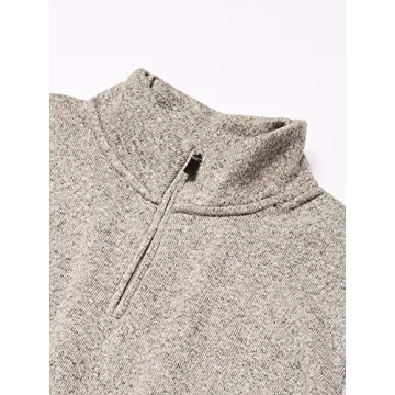 Men's Fleece Quarter-Zip in Light Heather Gray