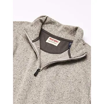 Men's Fleece Quarter-Zip in Light Heather Gray