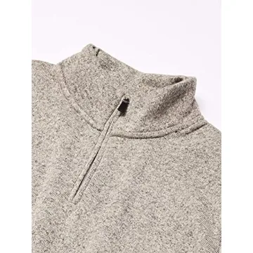 Men's Fleece Quarter-Zip in Light Heather Gray