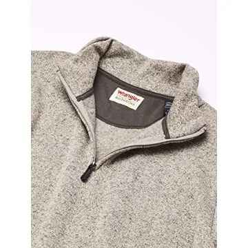 Men's Fleece Quarter-Zip in Light Heather Gray