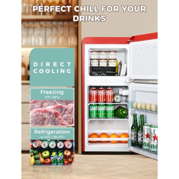 Stylish Anypro 3.2 Cu.Ft Retro Refrigerator for Every Space