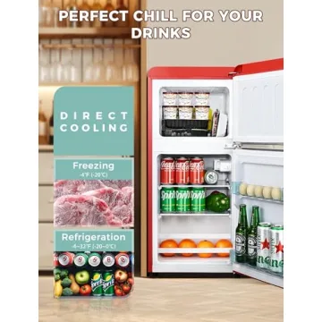 Stylish Anypro 3.2 Cu.Ft Retro Refrigerator for Every Space