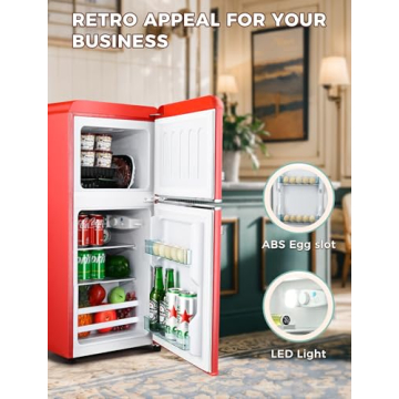 Stylish Anypro 3.2 Cu.Ft Retro Refrigerator for Every Space