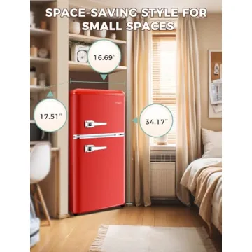 Stylish Anypro 3.2 Cu.Ft Retro Refrigerator for Every Space