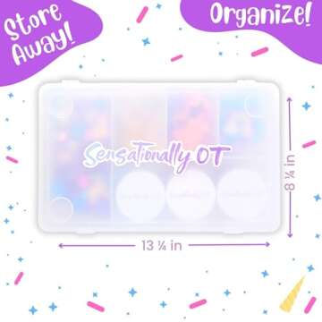 Sensationally OT Unicorn Sensory Dough Kit (3 Jars) Non-Toxic Dough with Unicorn Cutters, Charms, Ra...