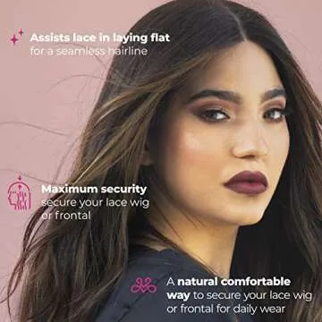 Milano Adjustable Elastic Wig Band with Hooks for Secure Fit & Comfort for Wigs and Lace Front Wigs - Wig Strap, Headband, & Wig Grip Accessories, Tan