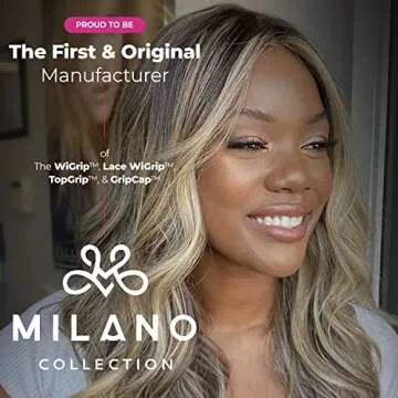 Milano Adjustable Elastic Wig Band with Hooks for Secure Fit & Comfort for Wigs and Lace Front Wigs - Wig Strap, Headband, & Wig Grip Accessories, Tan