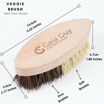 Eco-Friendly Wood and Tampico Brush Set for Kitchen