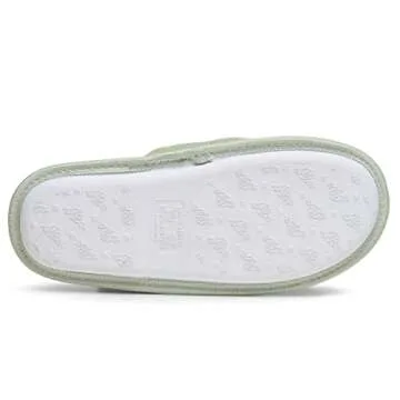 Laura Ashley Polka Dot Micro Terry Scuff Slippers