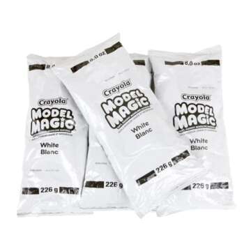 Crayola Model Magic White, Modeling Clay Alternative, Air Dry, Kids Arts & Crafts, Bulk Classroom Supplies, 2 lb. Bucket
