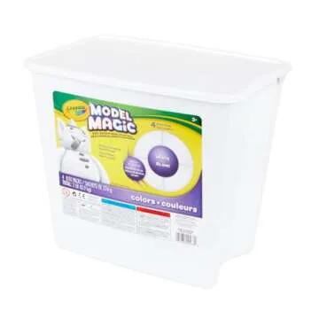 Crayola Model Magic White, Modeling Clay Alternative, Air Dry, Kids Arts & Crafts, Bulk Classroom Supplies, 2 lb. Bucket