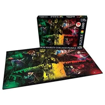 High Roller Games Bob Marley: 1000 Piece Collage Jigsaw Puzzle, Size 19' x 26'