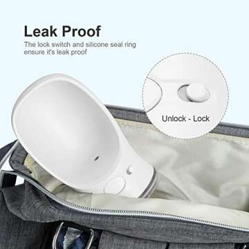 DEYACE Portable Leak Proof Dog Water Bottle for Travel