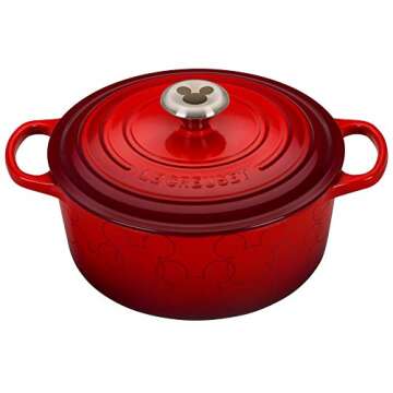 Le Creuset Mickey Mouse Dutch Oven | 4.5 QT Cerise Delight