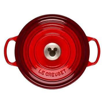 Le Creuset Mickey Mouse Dutch Oven | 4.5 QT Cerise Delight