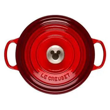 Le Creuset Mickey Mouse Dutch Oven | 4.5 QT Cerise Delight