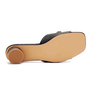 vodvob Women's Stylish Low Block Heel Sandals for Summer