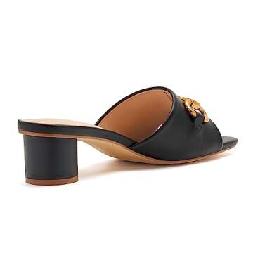 vodvob Women's Stylish Low Block Heel Sandals for Summer