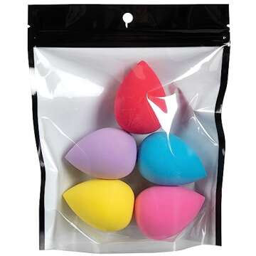 ForPro Professional Collection Premium Beauty Sponge Blender, 5-Piece Makeup Sponge Set, Latex-Free,...