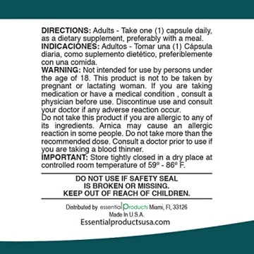 ELP ESSENTIAL Arnica Capsules for Bruising Relief