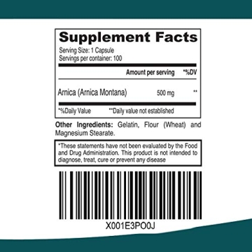 ELP ESSENTIAL Arnica Capsules for Bruising Relief