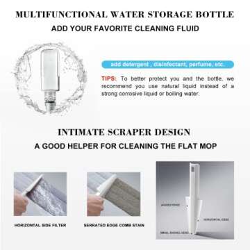 SetSail Spray Mop for Effortless Home Cleaning with Replacement Pads