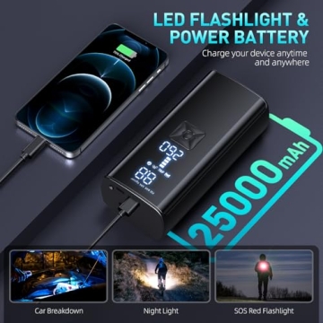 150PSI Portable Air Pump with Digital Gauge