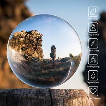 UV Resin - 200g Crystal Clear Ultraviolet Curing UV Resin for DIY Jewelry Making, Craft Decoration -...