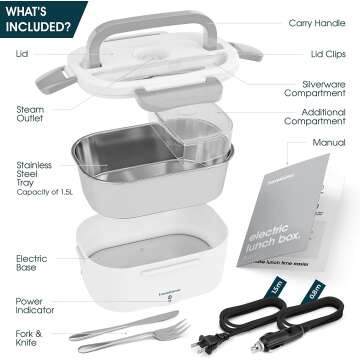 TRAVELISIMO Electric Lunch Box Heater for Work