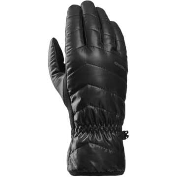 Head Women's Waterproof Hybrid Gloves (Large, Black)