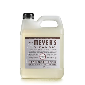 Mrs. Meyer's Clean Day Liquid Hand Soap Refill, Lavender Scent, 33 fl oz (651318)