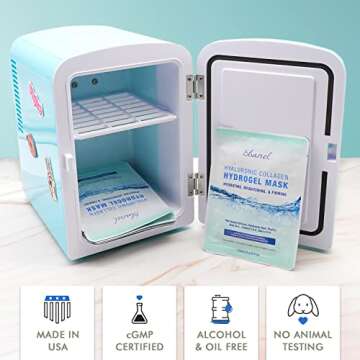 Ebanel 5-Pack Hydrogel Collagen Face Mask, Instant Brightening Hydrating Facial Masks Sheet Mask for Firming, Lifting Anti Aging Anti Wrinkle with Hyaluronic Acid, Peptide, Aloe Vera, Vitamin C & E