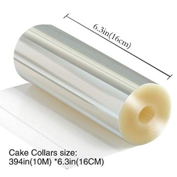 Picowe Cake Collars - Clear Acetate Rolls for Cake Decorating