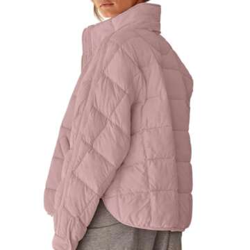 Aiopr Women's Oversized Lightweight Down Coat - Stylish & Warm