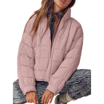 Aiopr Women's Oversized Lightweight Down Coat - Stylish & Warm